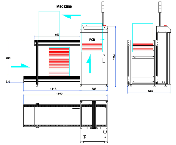 Part Loading Magazine Standard magazine loader - LCX SMT - Advanced SMT & THT Solution