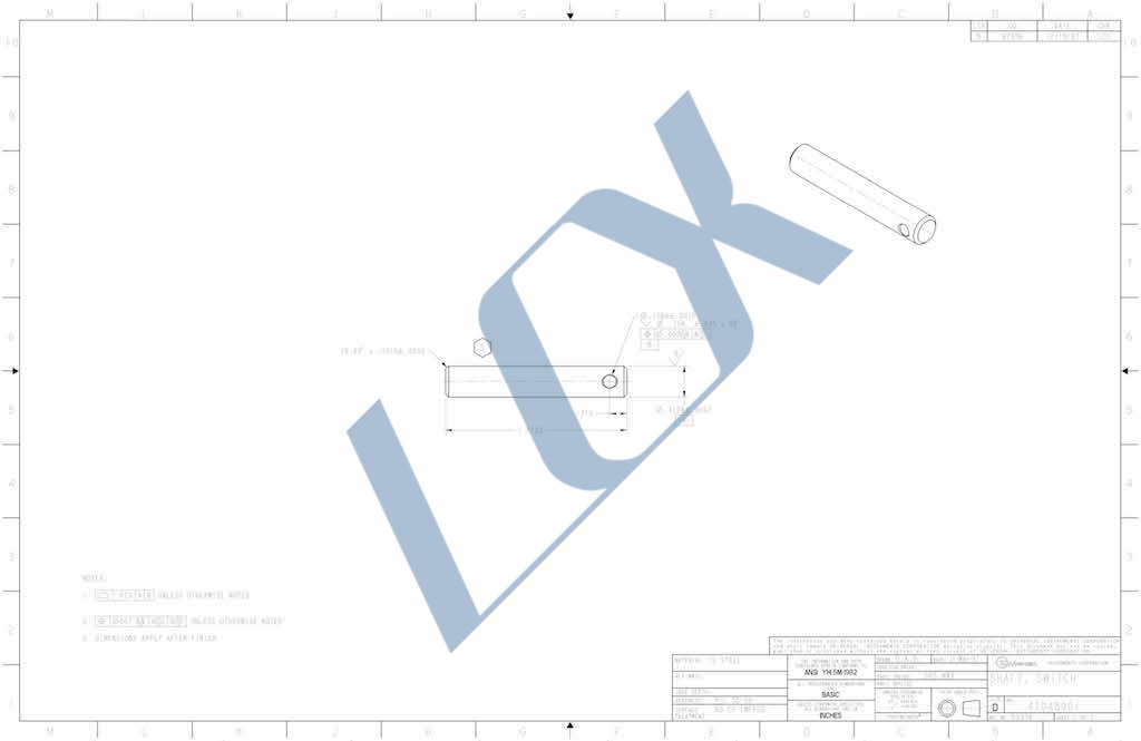 47048901 SHAFT, SWITCH