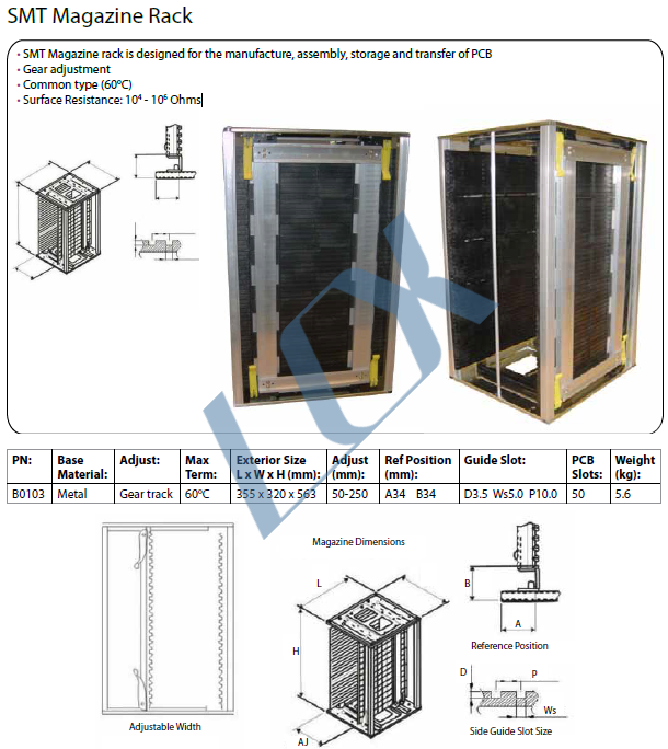 PCB Rack Magazines - M Size - easy Rack Series from allSMT - LCX SMT ...