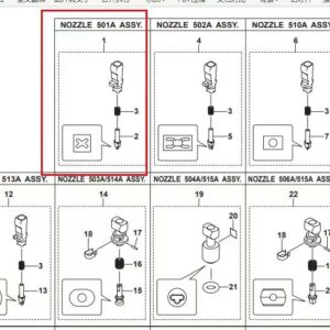 YAMAHA YSM40  nozzles
