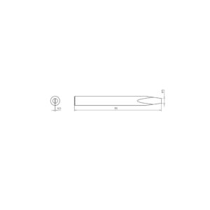 Weller 4SPI80235-1 Genuine Soldering Tip for WSP80/WSD81 Soldering Station