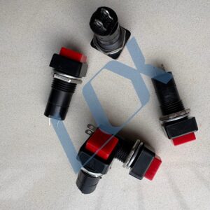 PBS-12 Series 12mm Red Push Button Switch (Latching/Momentary)